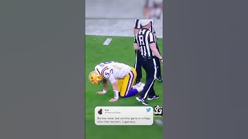The moment that changed Joe Burrow 😮