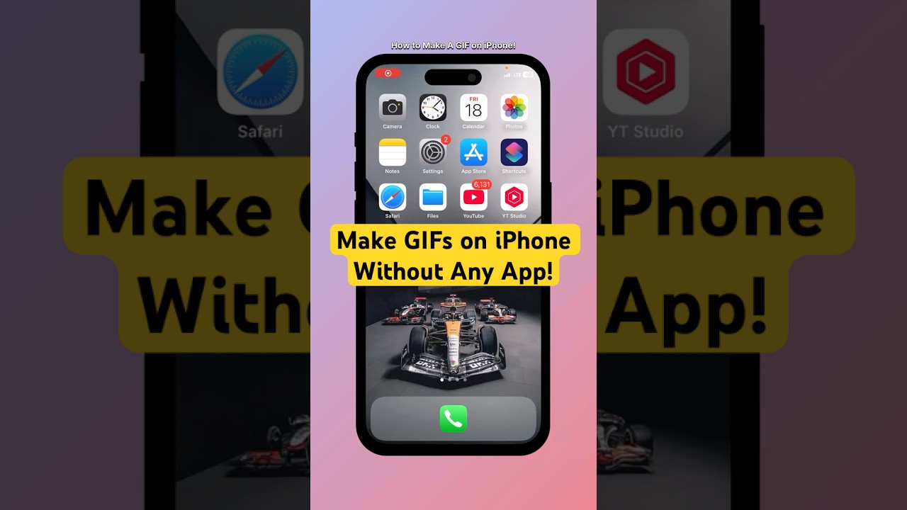 Make GIFs on iPhone Without Any App! (Secret Shortcut Trick) #shorts #iphone