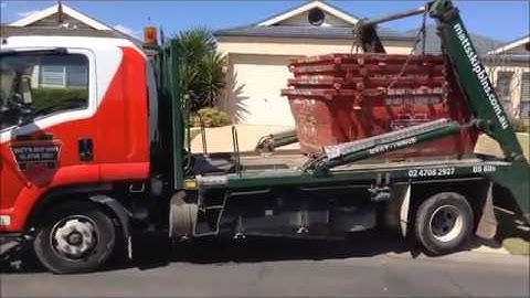 Sean delivering 2m Skip Bin - Matt