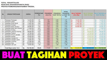 CARA MEMBUAT PROGRESS PEKERJAAN | TAGIHAN PROYEK