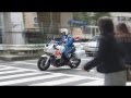 白バイ、交通取り締まりで次々検挙。Chase of the white police motorcycle.