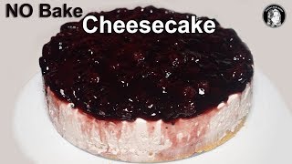 NO-BAKE BLACKBERRY CHEESECAKE - Eggless & Without oven｜Anneke Cooking