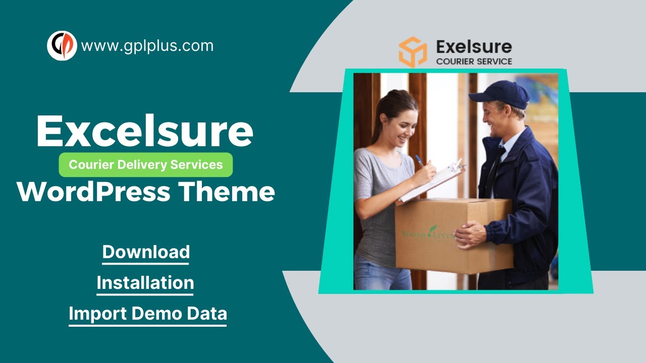 Excelsure – Courier Delivery WordPress Theme Download, Installation and Import Demo Data