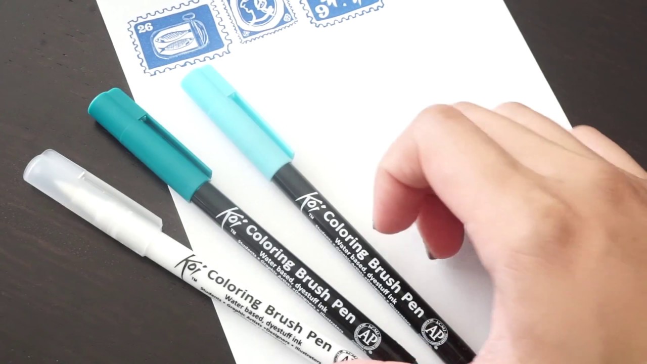 pigment ink printers Easy Ombre Letters with Pieces Calligraphy