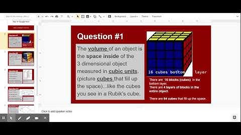 Volume Tutorial Videos Day 37 Google form - Google Slides