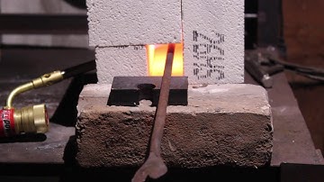 Forging Back To Basics - 5 Brick propane forge.