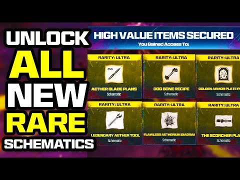 Classified and legendary schematics in MW3 Zombies