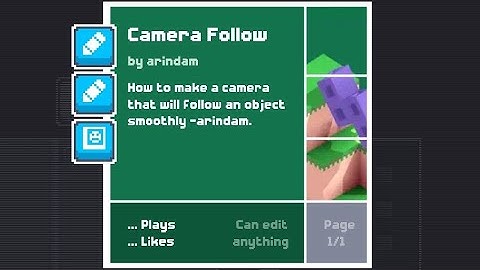 Camera following object | Fancade Tutorial