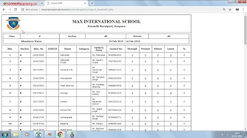 School ERP Software (CBSE) में student attendance कैसे भरे ?