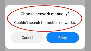 Fix Choose network manually || Couldn