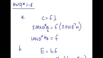 Regents Physics Modern Physics Problem Set #1-7