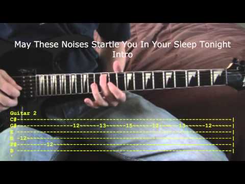 Hell Above and May These Noises Startle You In Your Sleep Tonight by Pierce The Veil Guitar Tutorial
