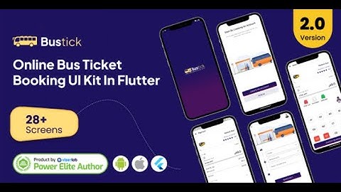 How to Build an Online Bus Ticket Booking App UI Kit in Flutter