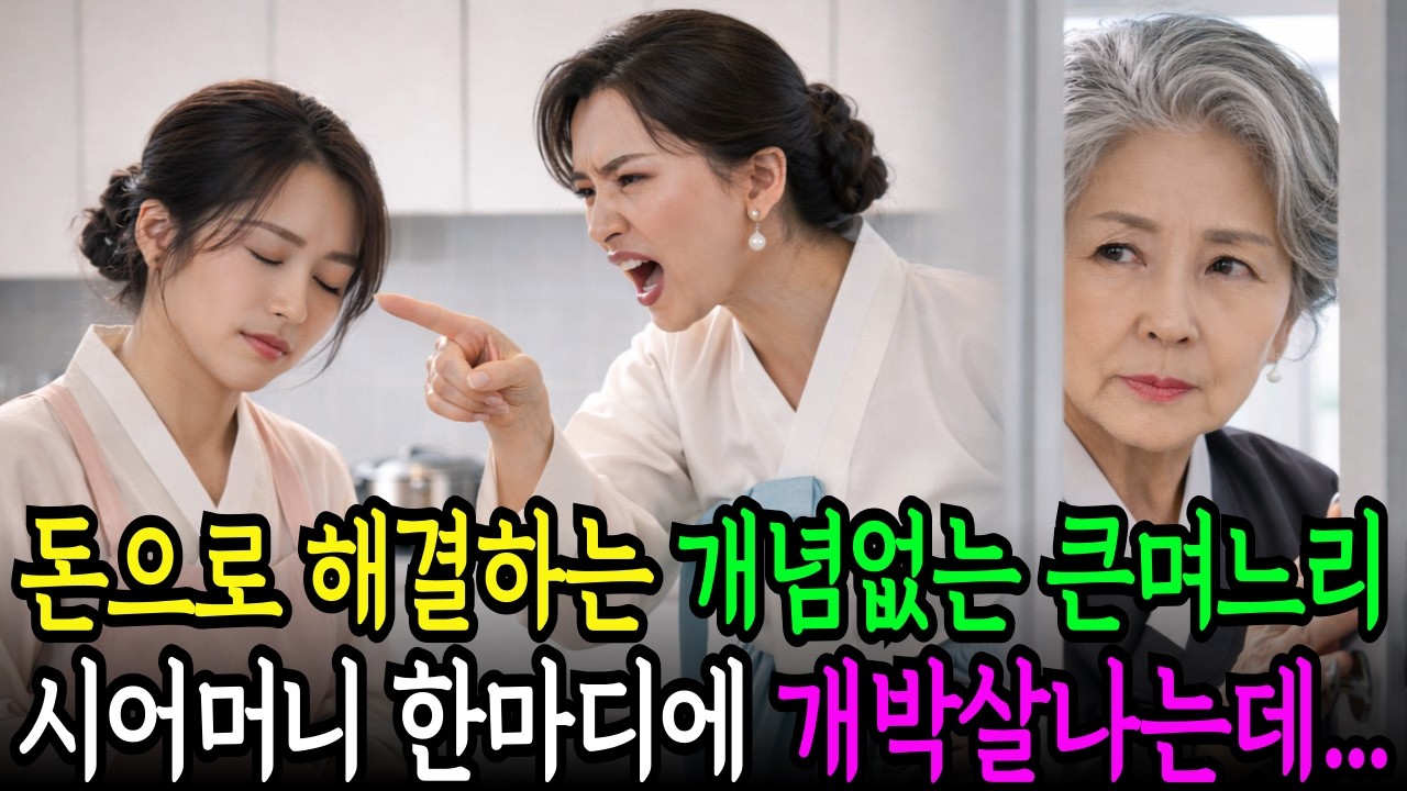 돈으로 해결하는 개념없는 큰며느리, 보다못한 시어머니 한마디에 개발살나는…| 노후사연 | 인생사연 | 감동사연 | 사연라디오 | 오디오북