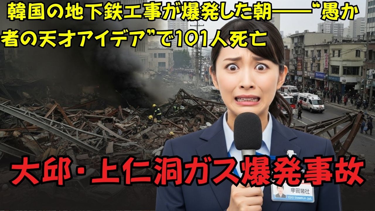 韓国の地下鉄工事が爆発した朝――“愚か者の天才アイデア”で101人死亡｜大邱・上仁洞ガス爆発事故