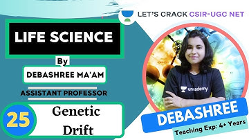 Genetic Drift | Molecular Biology | Target CSIR-UGC NET 2020/2021 | Debashree
