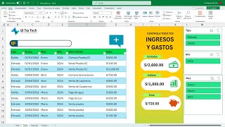 Control de GASTOS, INGRESOS y EGRESOS en Excel (Plantilla Contable)