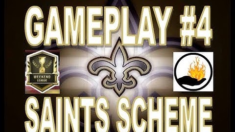 Madden 18 WEEKEND LEAGUE GAME PLAY #4  NEW ORLEANS SAINTS PLAYBOOK