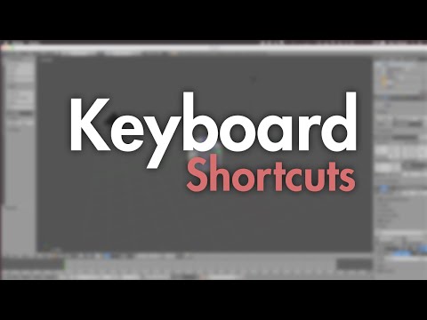 Blender Tutorial: Keyboard Shortcuts