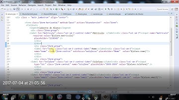 Sistema Java web Cadastro de Alunos