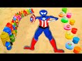 Experiment how to make captain spiderman with orbeez from big coca cola vs mentos  popular sodas