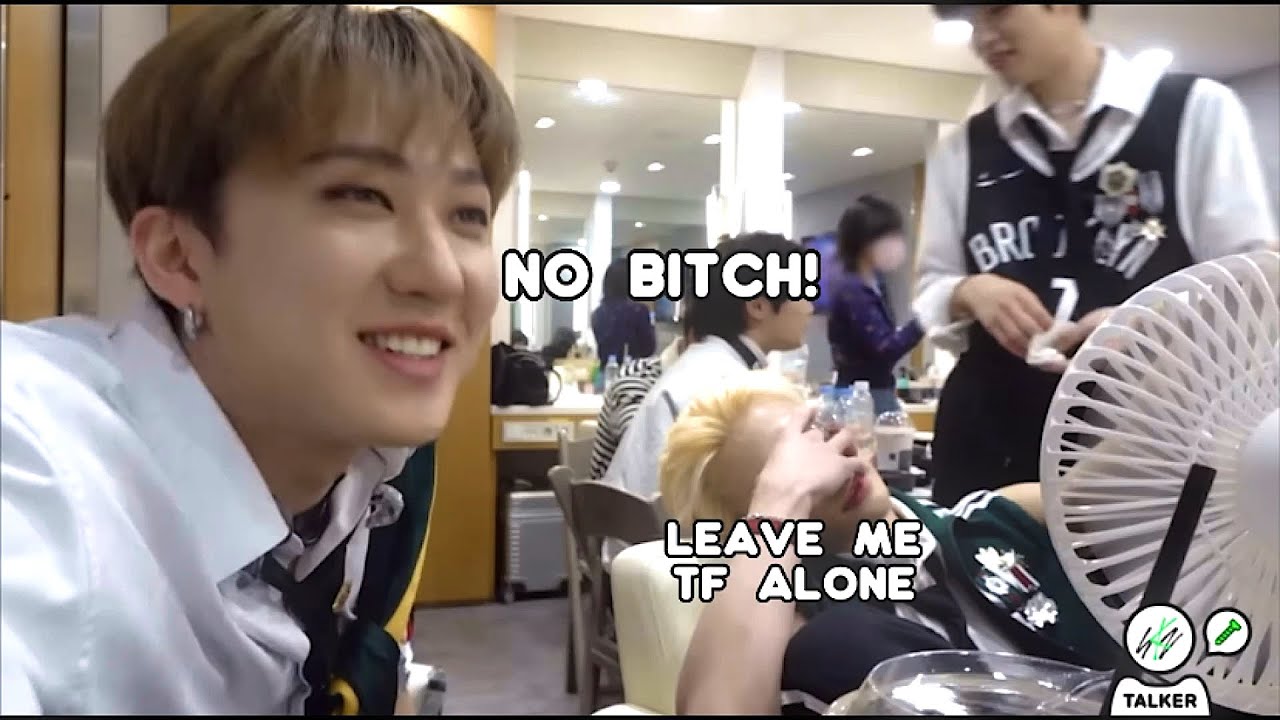 changbin annoying hyunjin , spreading his germs and fighting seungmin !