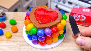 Rainbow Chocolate Cake 🌈 Miniature Rainbow Chocolate Cake Decorating Recipe 🌈 1000+ Miniature Ideas