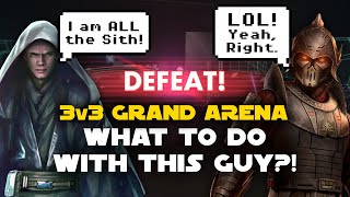 Is Lord Vader just a Sith Lord Wannabe?! 3v3 GAC | SWGOH Grand Arena