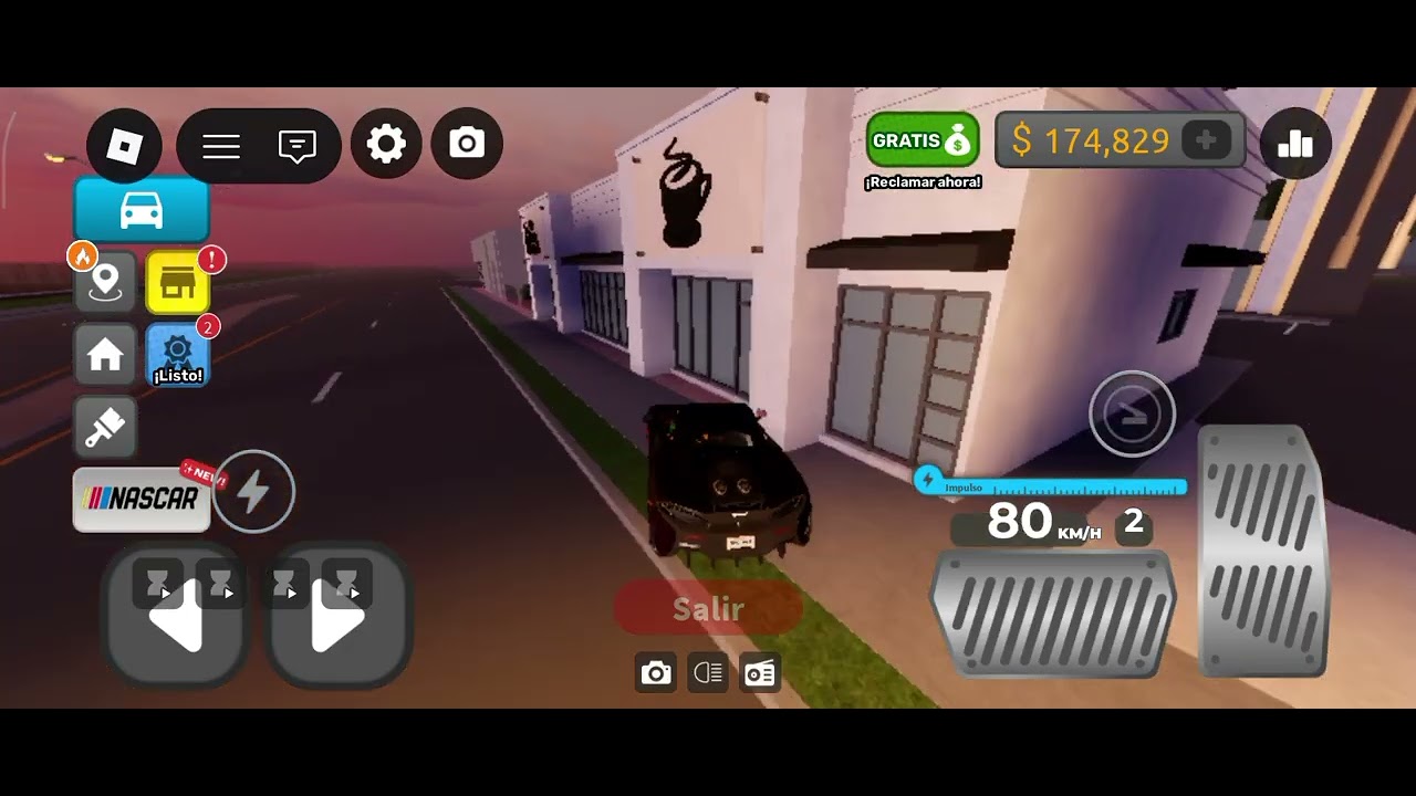 Conduciendo coche en roblox y estrellada y conduciendo coche policía 