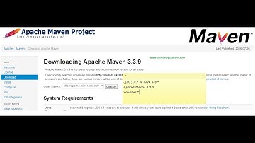 How to install Apache Maven 3.3.9 in Windows 10 (Jdk1.7 min required)