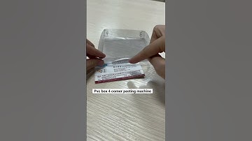 PVC box 4 corner pasting machine .square box making machine