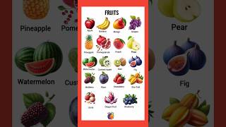 list of fruits|| fruits name in English|| fruits vocabulary #fruit #vocabulary