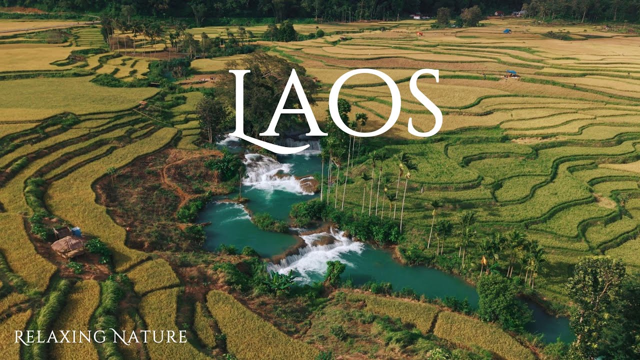 Laos – Calm Nature Scenery | Gentle Piano Music