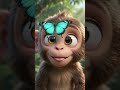 🐵 Bandar Aur Jadui Robot 🤖 | AI 3D Cartoon Story | Hindi Shorts #shorts