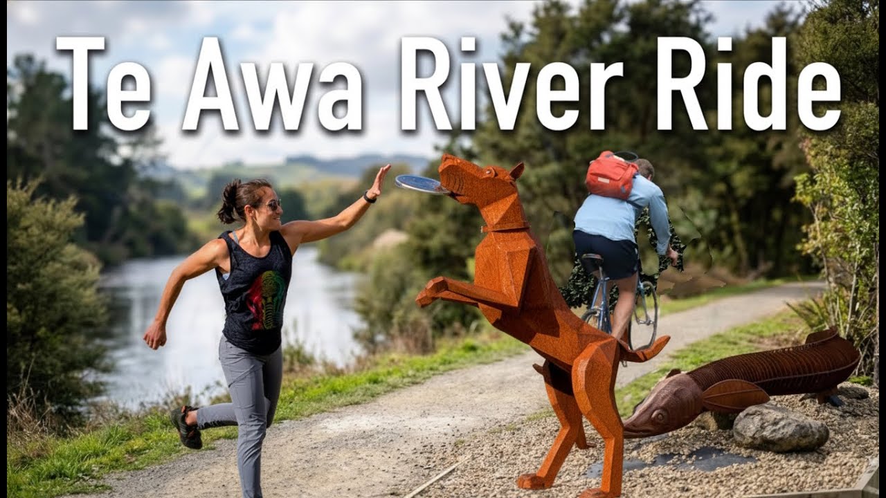 Пешеходная прогулка вдоль реки Те Ава в Кембридже | Живописный маршрут в формате 4K | Новая Зеландия