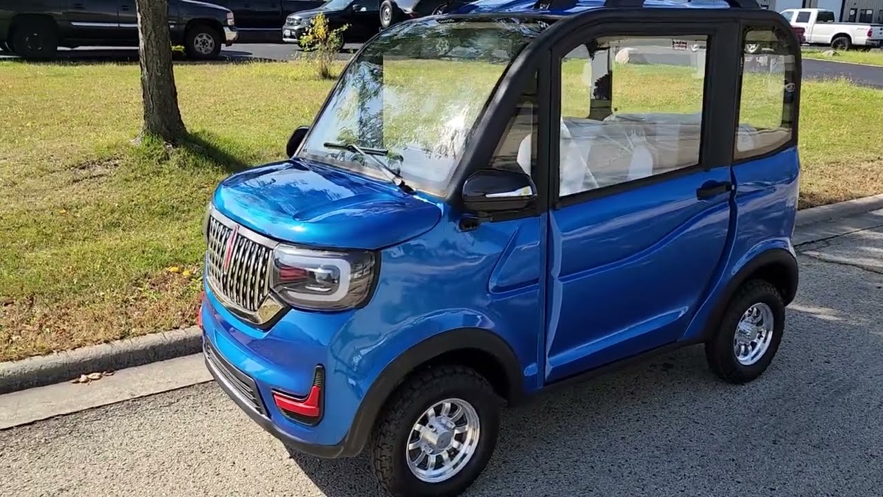 Coco Coupe 60v Electric Golf Cart Car In Sapphire Blue Review And Test