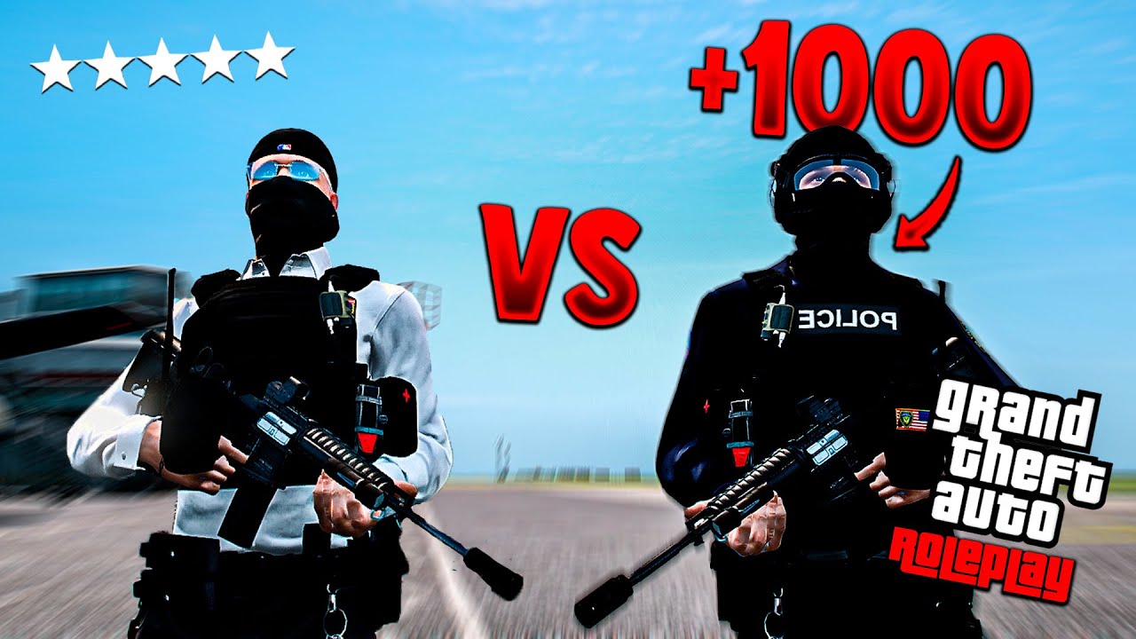 YO VS 1000 POLICIAS en GTA 5