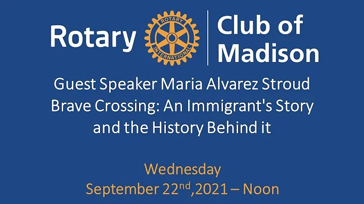 September 22, 2021: Guest Speaker Maria Alvarez St...