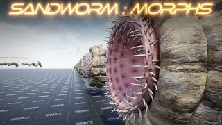 Morph targets of SandWorm, The Absolute ruler of the Dunes. UE 4 - UE 5 screenshot 5
