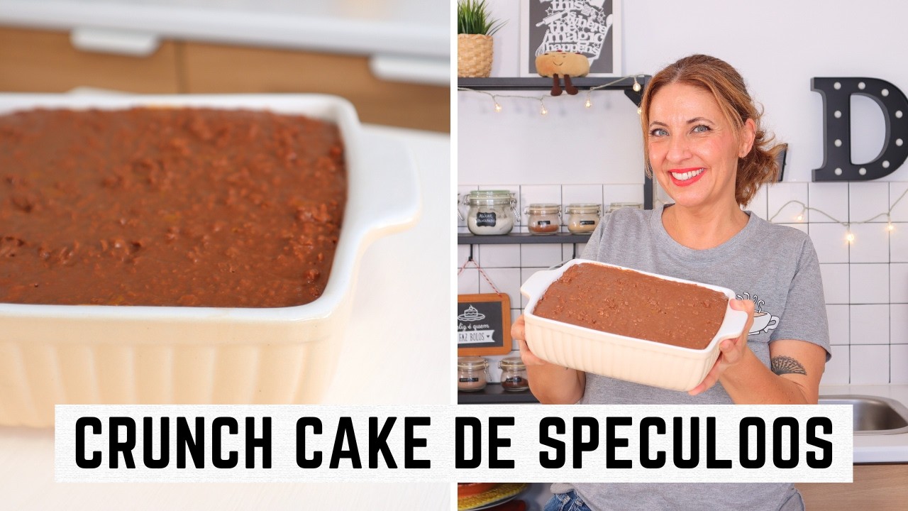 Crunch cake de speculoos- o bolo crocante viral!