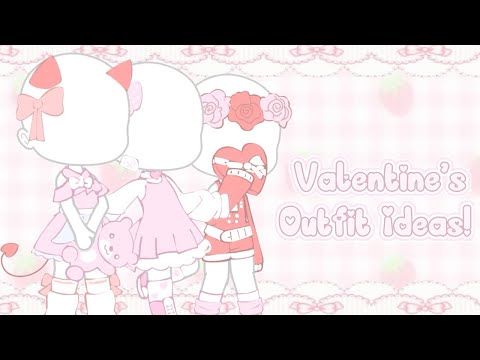 Valentine’s Themed Outfit Ideas! | Gacha Club ʚ♡ɞ