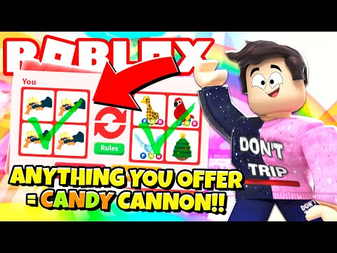 I Accepted EVERY Trade for Candy Cannons in Adopt Me! NEW Adopt Me Aussie Egg Update (Roblox)