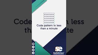 Square pattern (OX filled) - Code pattern program in less than a minute #shorts #patternshorts