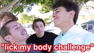 Brent Rivera Lick the Body Challenge!