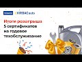 Итоги розыгрыша 5 сертификатов на годовое техническое обслуживание!