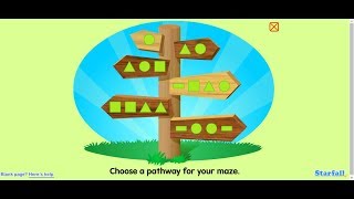 👌 SHAPE PATTERN VIDEO 🐶| STARFALL MATH EDUCATIONAL LEARNING 🍉 GAMES FOR KIDS & CHILDREN ☀️