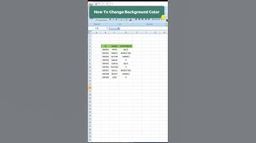 How to change background color in Excel🥰 #krishknowtech #knowledge #video
