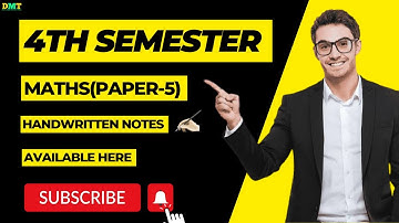 4th semester Maths Notes in PDF || linear algebra | paper-5 || 4th sem maths notes available here