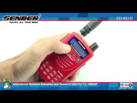 คู่มือ SENDER SD 951H Menu 4 การตั้งค่า Tone Analog และ Digital การรับ และการส่งสัญญาณ