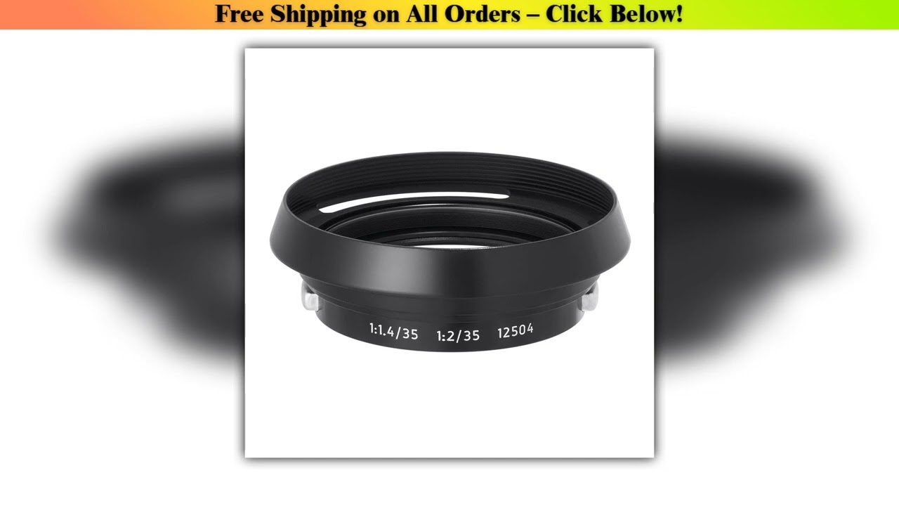 LIGHT LENS LAB Lens Hood L-12504 with UV Filter Black Paint For Leica Lens M 35mm 50mm f/2